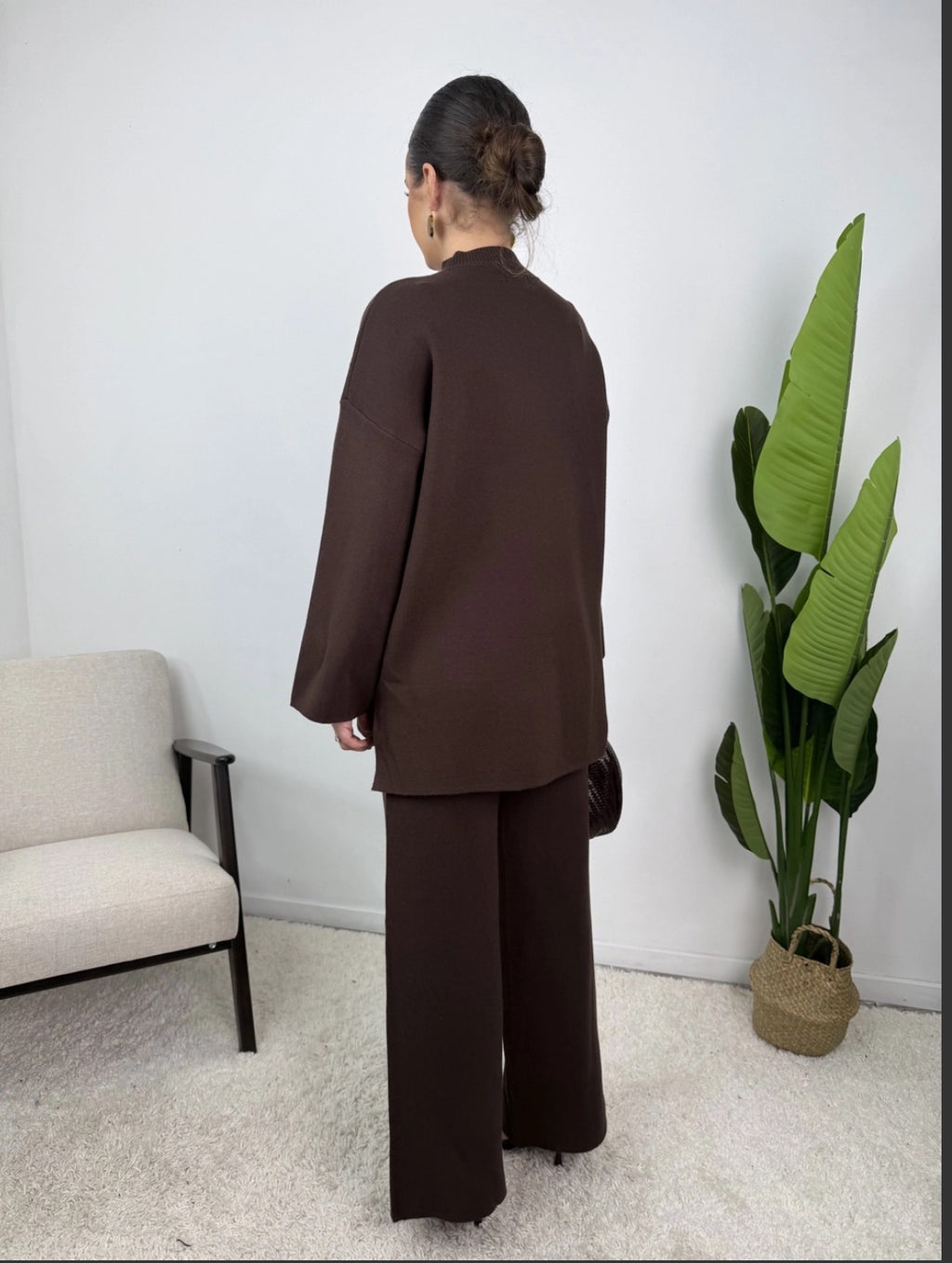 Ensemble jade-brun