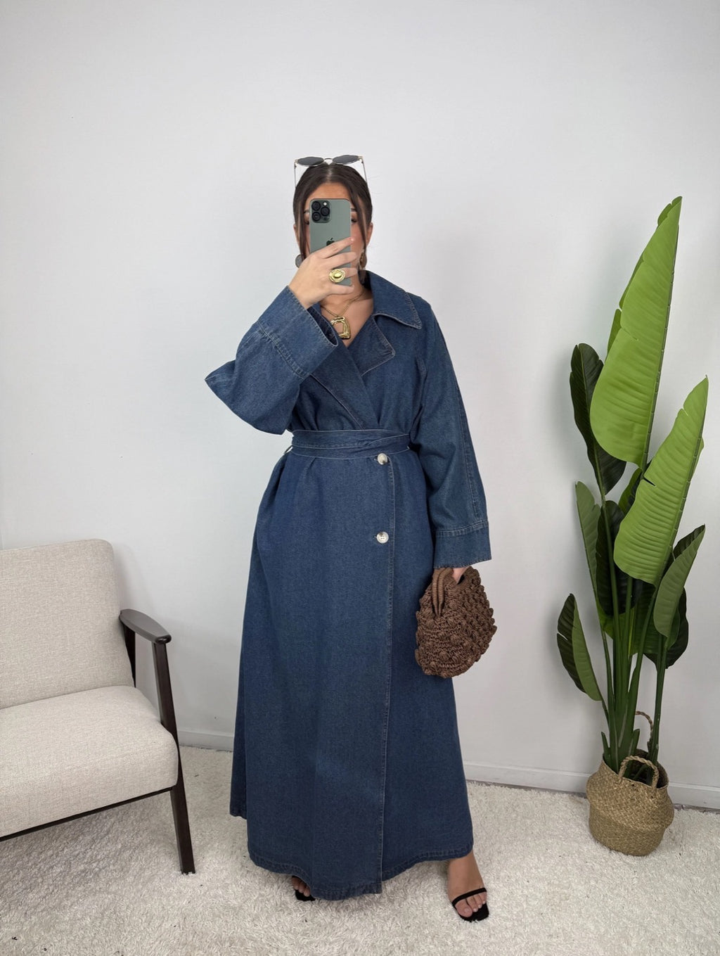 Trench Jean Louise — Bleu Denim