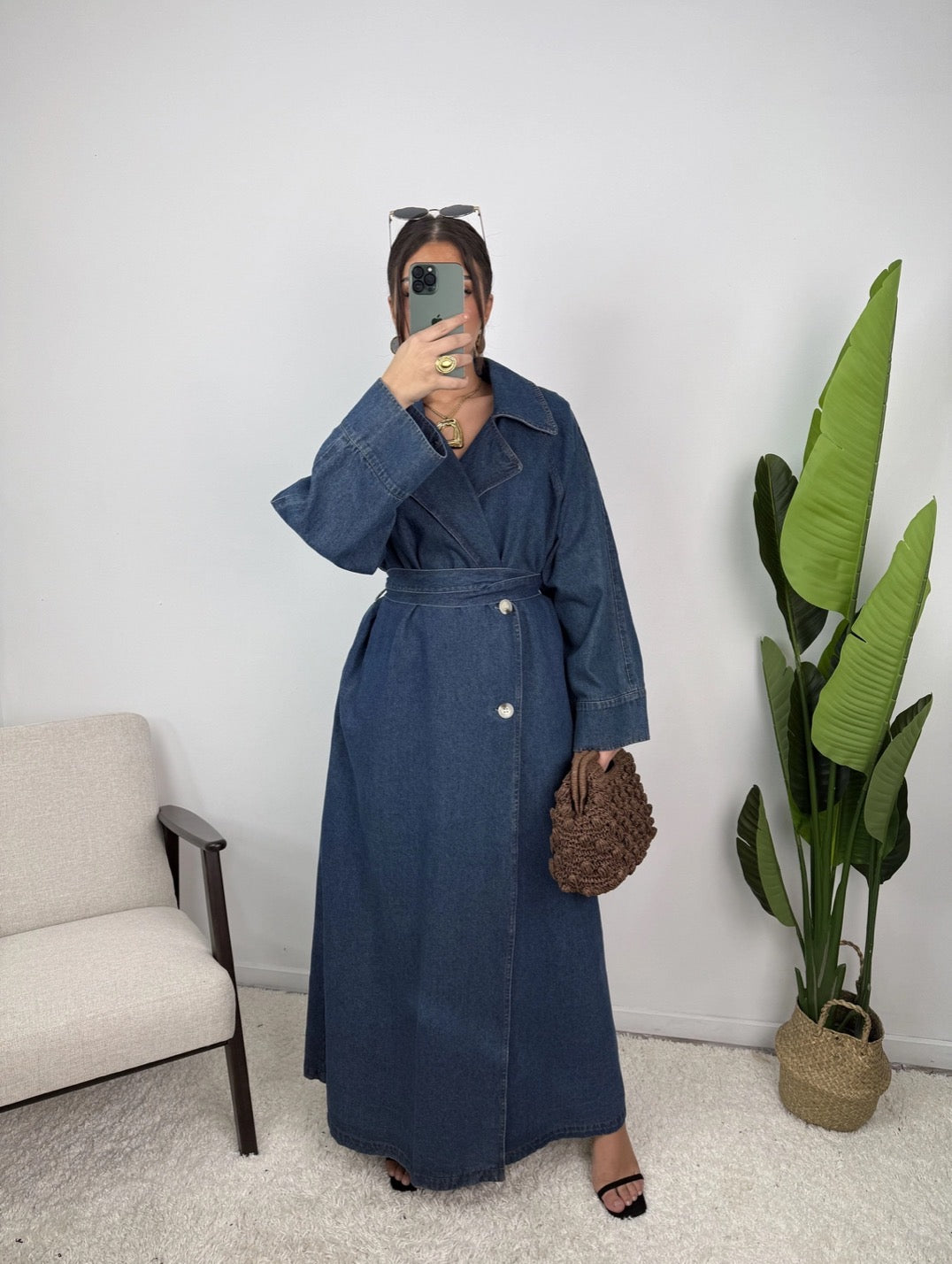 Trench Jean Louise — Bleu Denim