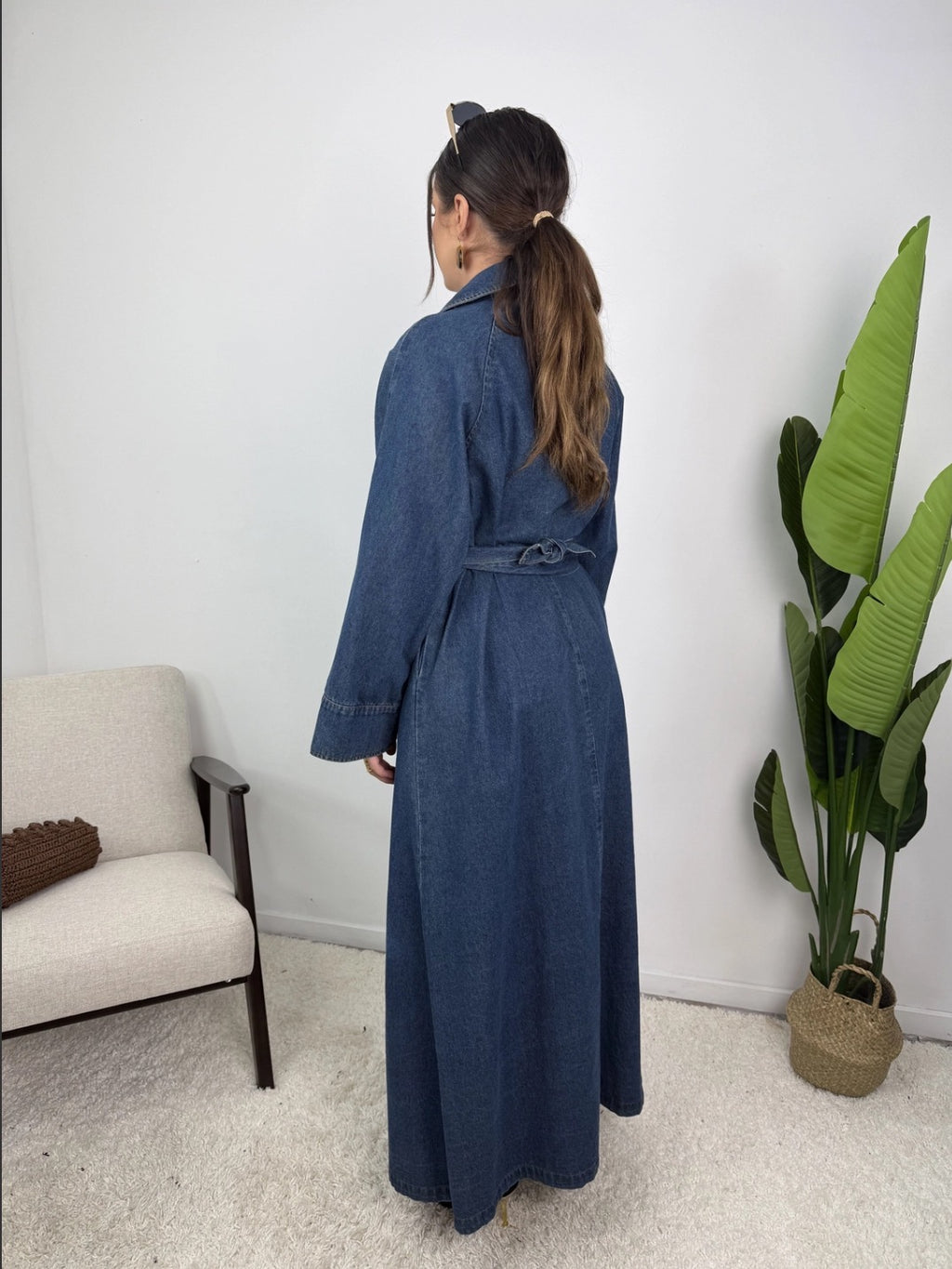Trench Jean Louise — Bleu Denim