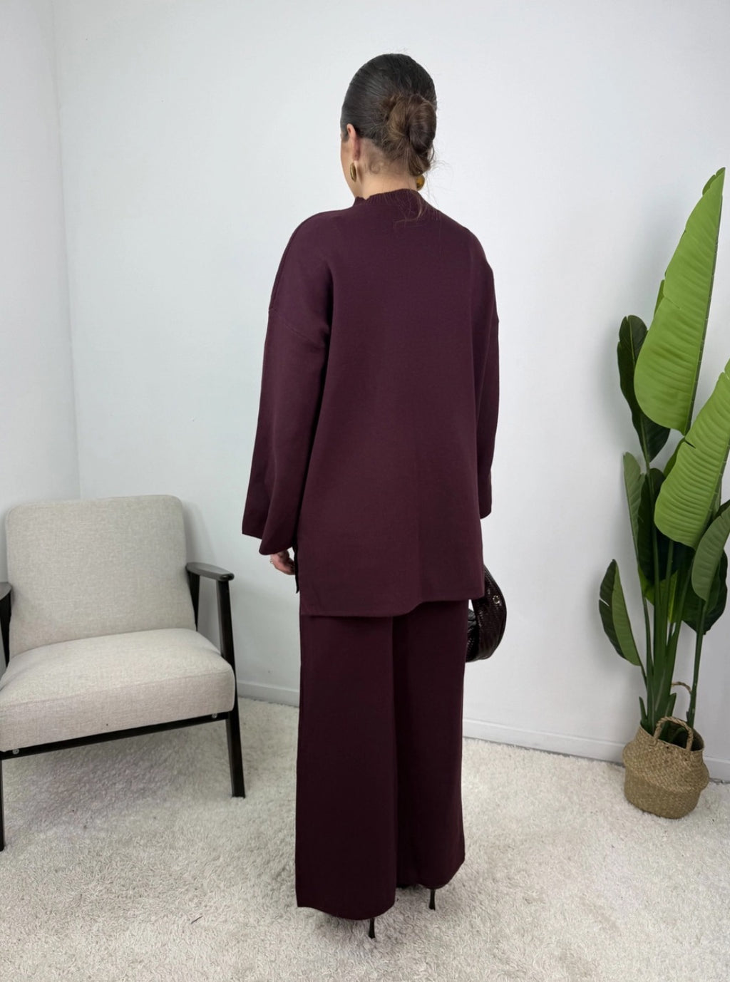 Ensemble jade-violet