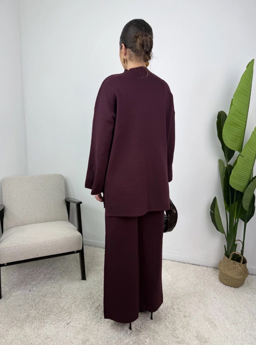 Ensemble jade-violet
