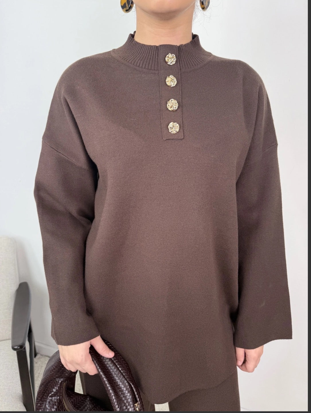 Ensemble jade-brun